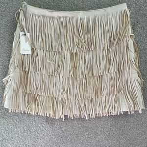 Brand New With Tags Sold out VICI Suede fringe skirt